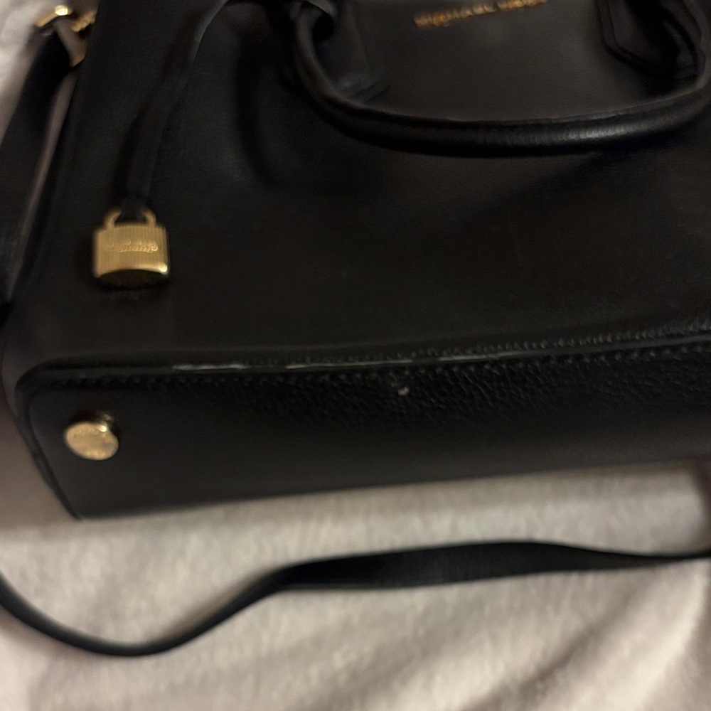Michael Kors Black Satchel with Gold Accents - Picture 6 of 6